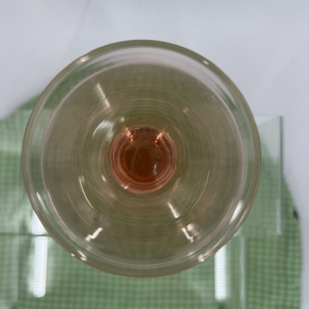 Vintage Pink Depression Glass Brandy Snifter Pedestal Vase 6.5" - Picture 3 of 8